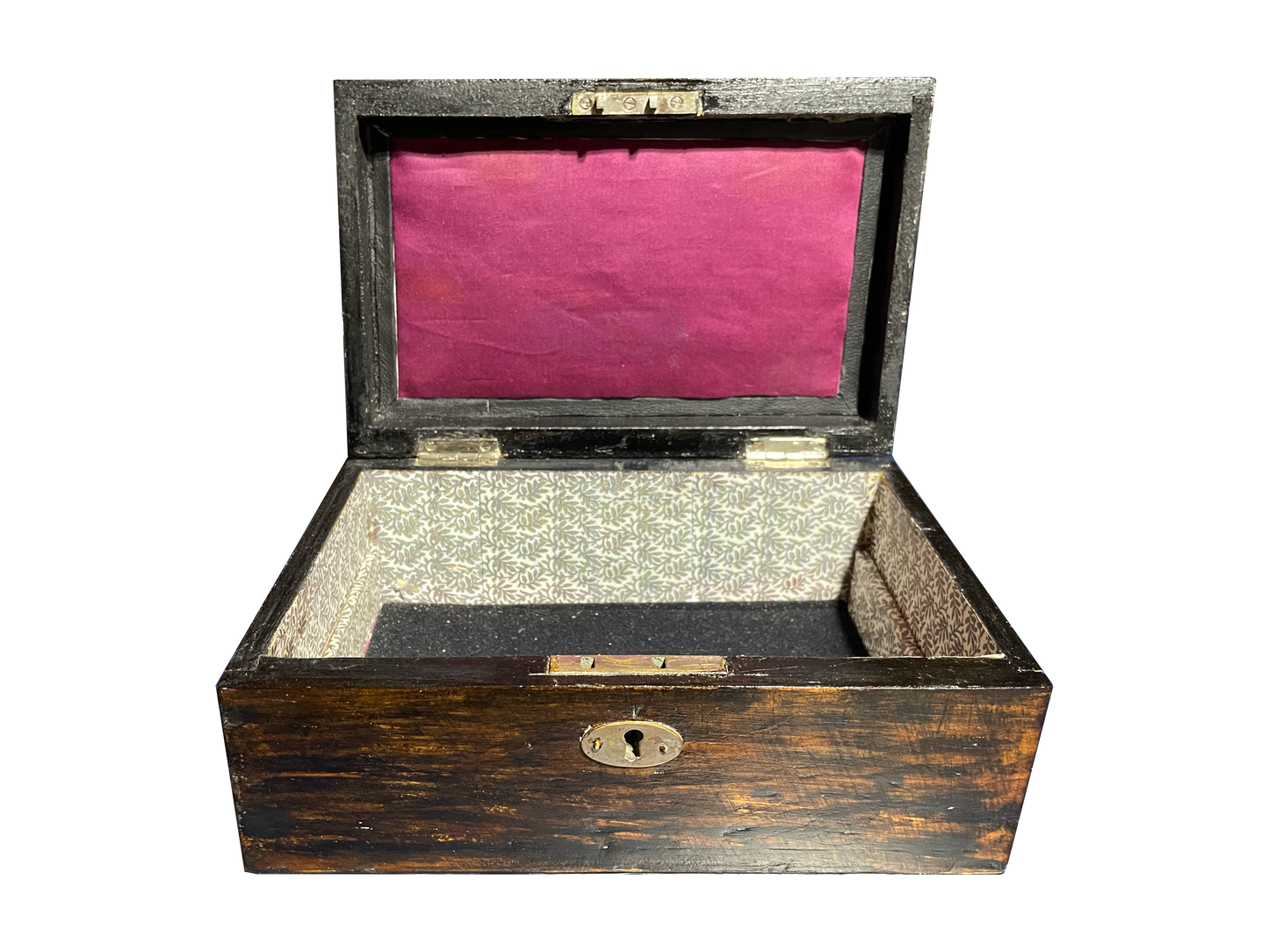 Antique Jewelry Box with Original Inserts