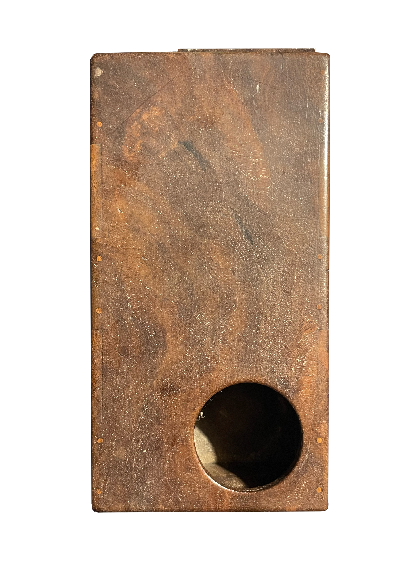 Small Antique Smoker's Box with Pipe