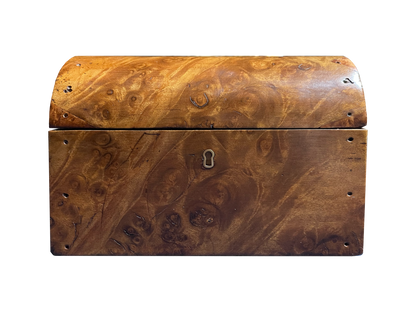 Antique Walnut Box with Rounded Top