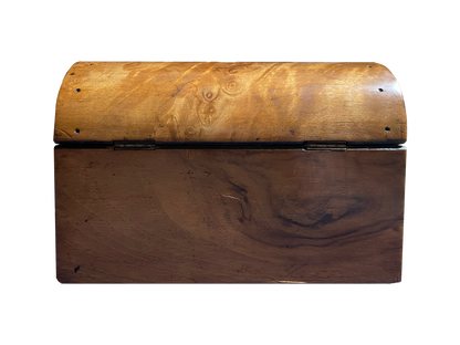 Antique Walnut Box with Rounded Top