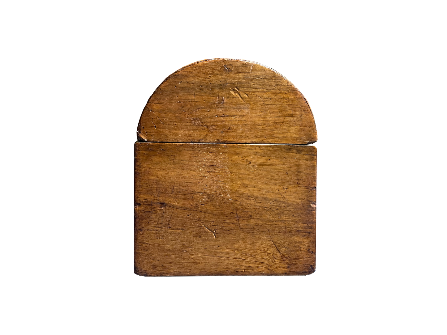 Antique Walnut Box with Rounded Top