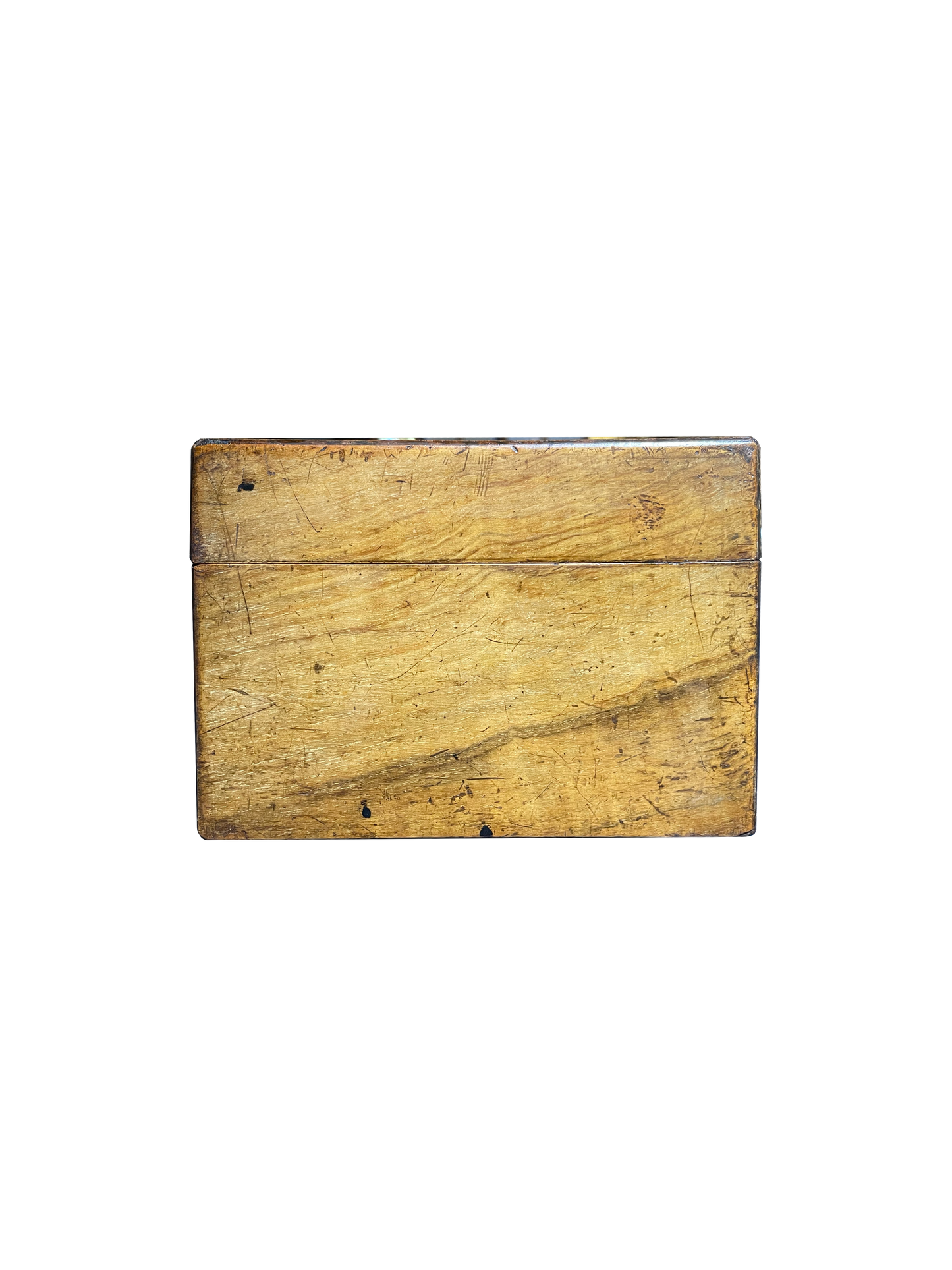 Large Walnut Box with Mother of Pearl and Wood Inlay