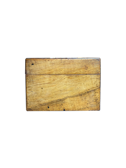Large Walnut Box with Mother of Pearl and Wood Inlay