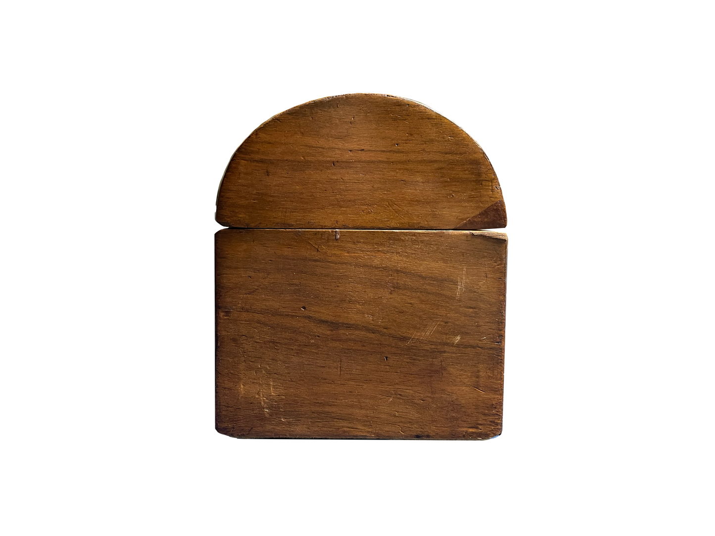 Antique Walnut Box with Rounded Top