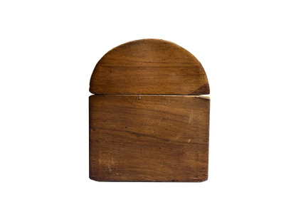 Antique Walnut Box with Rounded Top