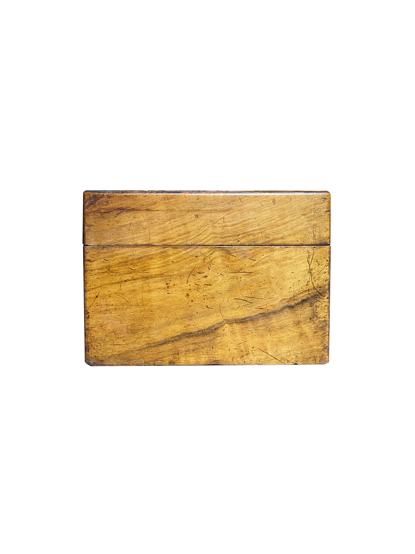 Large Walnut Box with Mother of Pearl and Wood Inlay