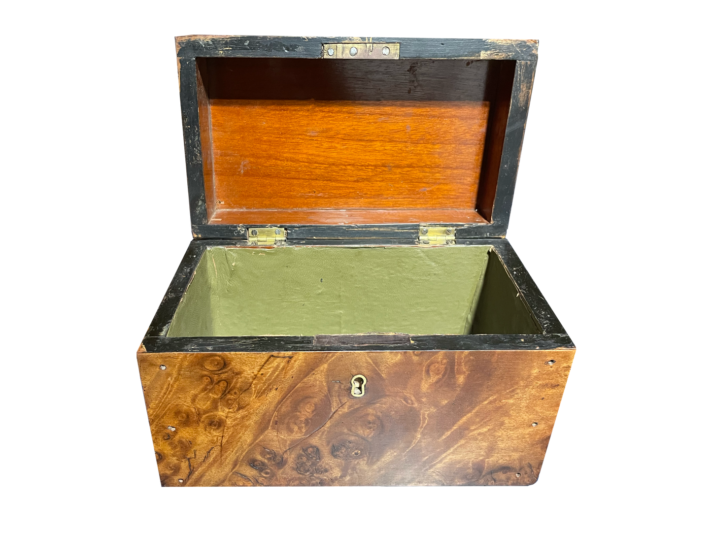 Antique Walnut Box with Rounded Top